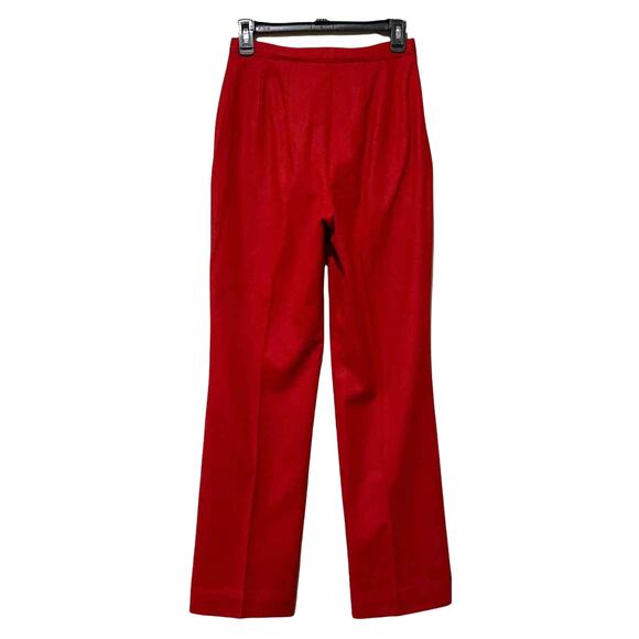 Pendleton Pants Size 8 Vintage 70s Red Wool NWT New Small Classic - Picture 3 of 13
